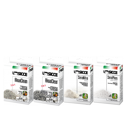 Sicce AKUACLEAN, AKUACLEAR, ZERONITRA Dolce, ZEROPHOS Dolce